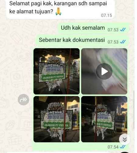 Pengiriman Papan Bunga Selamat Triwarno Banyuurip