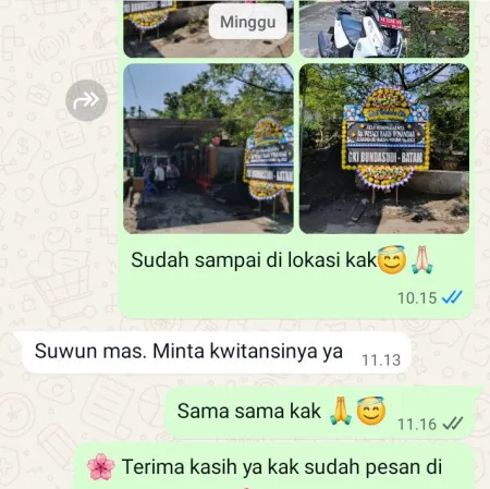 Pengiriman Papan Bunga Duka Triwarno Banyuurip